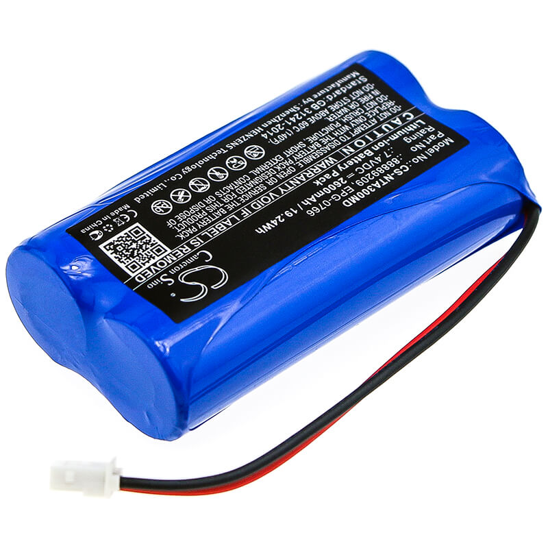 7.4V, 2600mAh, Li-ion Battery fits Natus, Algo 3, Algo 3i, 19.24Wh