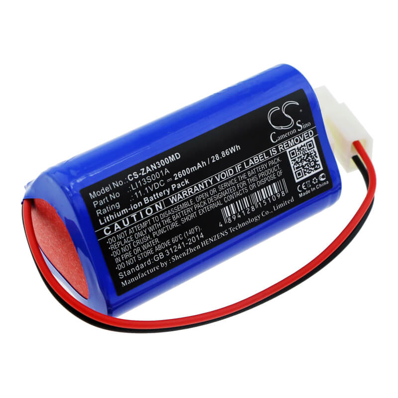 11.1V, 2600mAh, Li-ion Battery fits Zondan, Apollo N3, 28.86Wh
