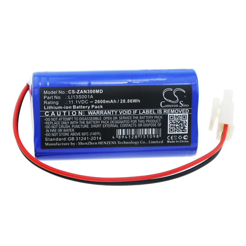 11.1V, 2600mAh, Li-ion Battery fits Zondan, Apollo N3, 28.86Wh