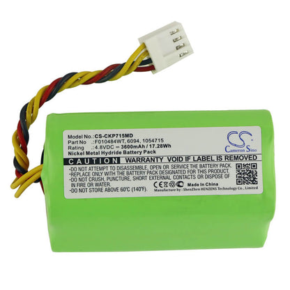 4.8V, 3600mAh, Ni-MH Battery fits Covidien, Kangaroo Epump, Kangaroo Epump Enteral Feeding, 17.28Wh
