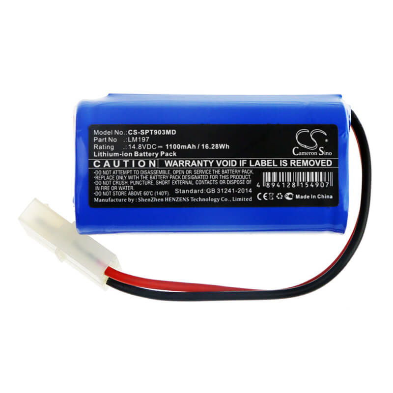 14.8V, 1100mAh, Li-ion Battery fits Spring, Ecg-903a, 16.28Wh