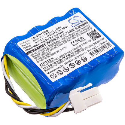 9.6V, 2100mAh, Ni-MH Battery fits Nihon Kohden, Life Scope N Opv-1500, Opv 1500 Vital Signs Monitor, 20.16Wh