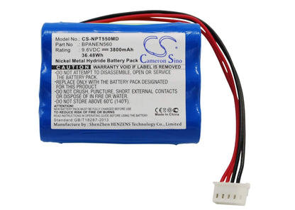 9.6V, 3800mAh, Ni-MH Battery fits Covidien, N550, N560, 36.48Wh