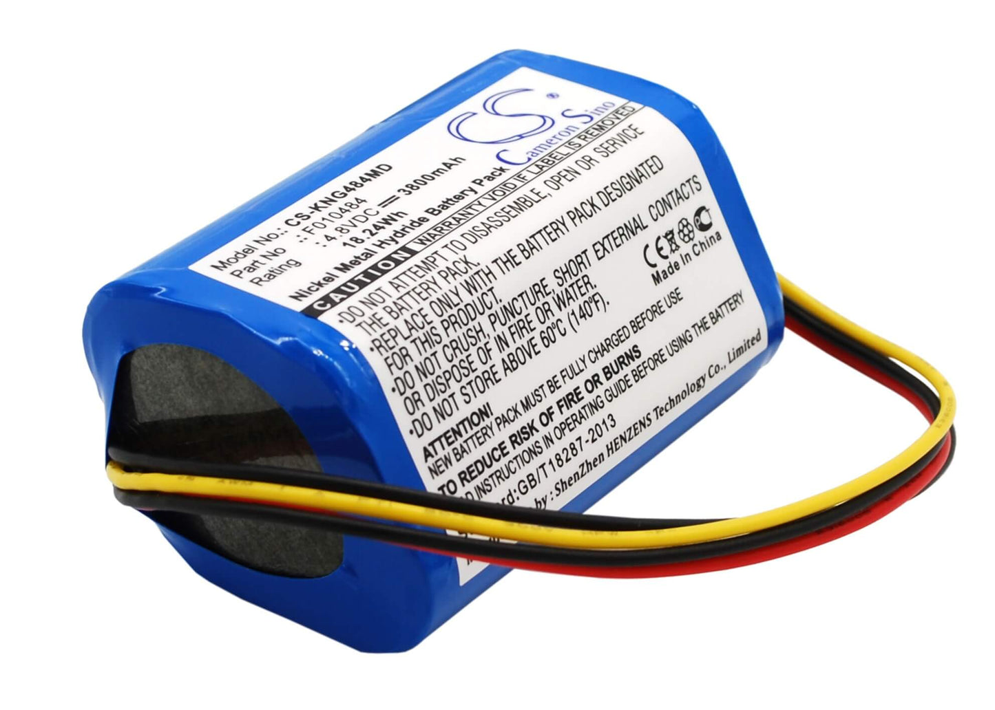 4.8V, 3800mAh, Ni-MH Battery fits Covidien, Kangaroo Epump, 18.24Wh