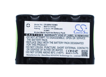 8.4V, 2000mAh, Ni-MH Battery fits B.braun, Infusoport, 16.8Wh
