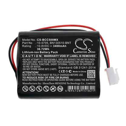 10.8V, 3400mAh, Li-ion Battery fits Medicaleconet, Compact 5, Compact 7, 36.72Wh
