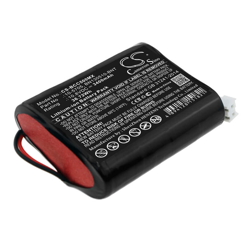 10.8V, 3400mAh, Li-ion Battery fits Bionet, Compact 5, Compact 7, 36.72Wh
