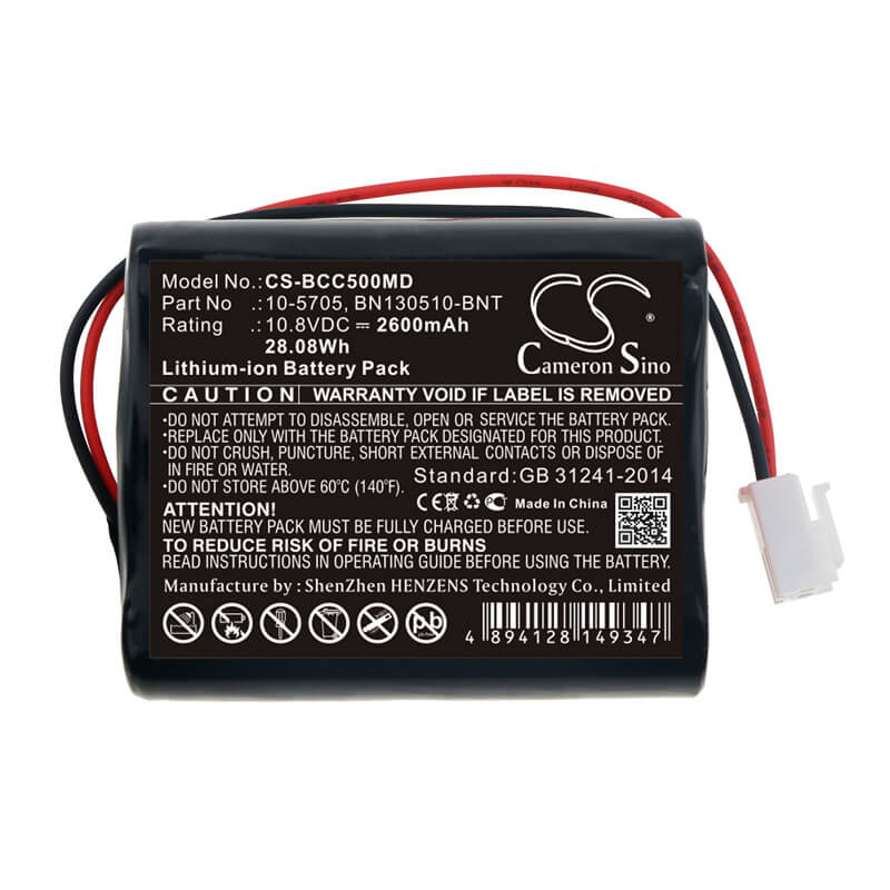 10.8V, 2600mAh, Li-ion Battery fits Medicaleconet, Compact 5, Compact 7, 28.08Wh
