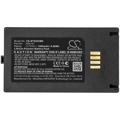 3.7V, 1800mAh, Li-Polymer Battery fits Nova, Statstrip Glucose Meter, Tps-2003, 6.66Wh