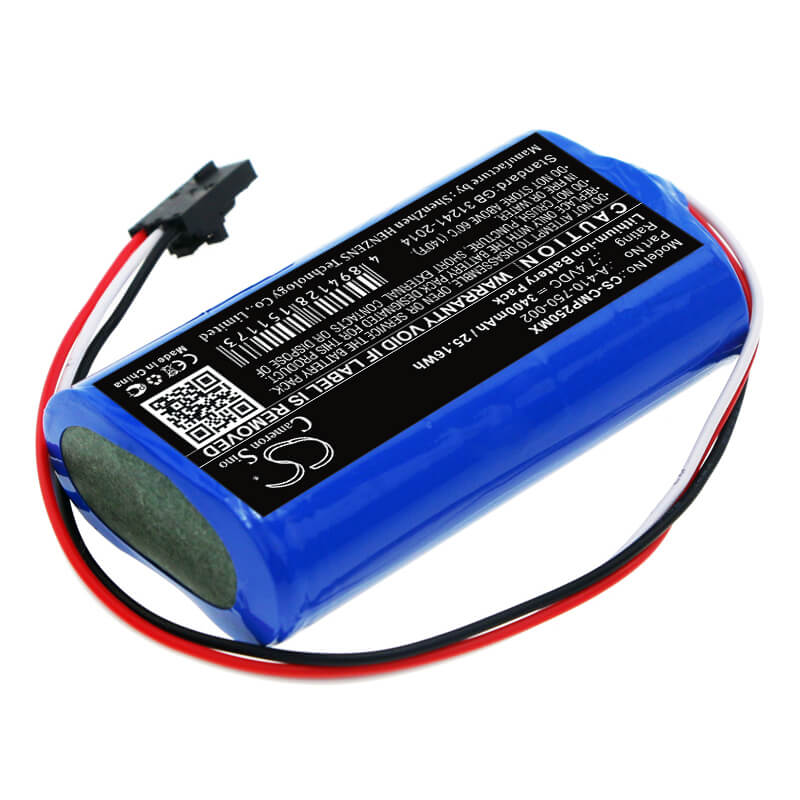 7.4V, 3400mAh, Li-ion Battery fits Cosmed, Pony Fx Nta2531, 25.16Wh
