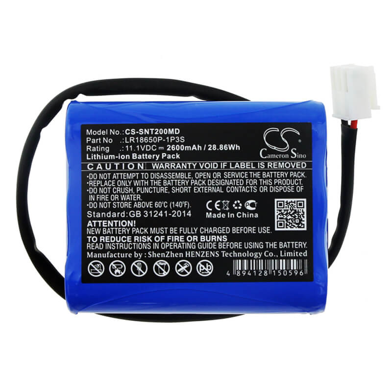 11.1V, 2600mAh, Li-ion Battery fits Solaris, Nt2a, 28.86Wh