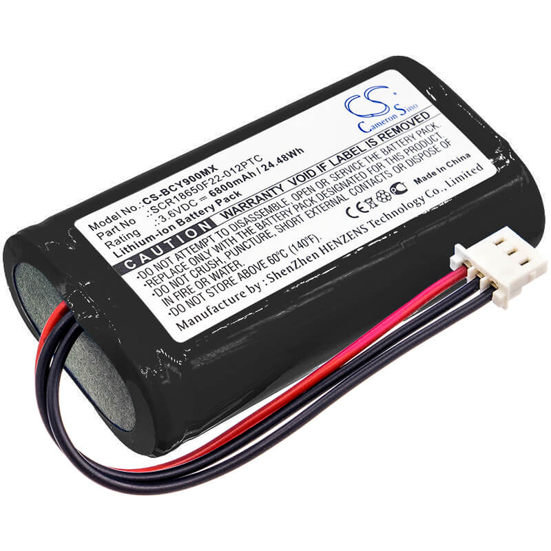 3.6V, 6800mAh, Li-ion Battery fits Bionet, Oximete Oxy9 Wave, 24.48Wh