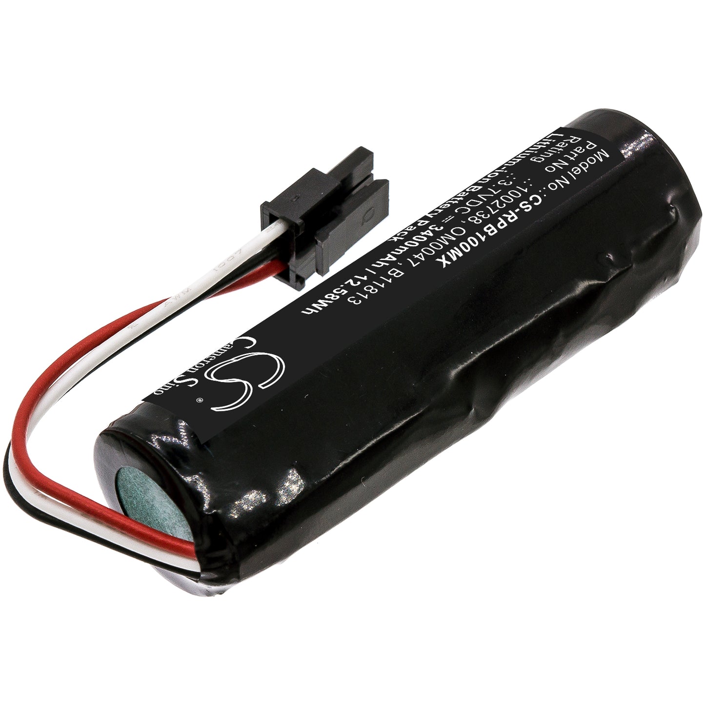 3.7V, 3400mAh, Li-ion Battery fits Respironics, Bilichek Noninvasive Bilirubin, Bilichek Noninvasive Bilirubin, 12.58Wh