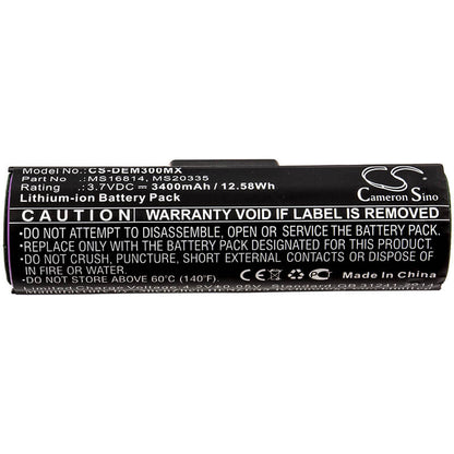 3.7V, 3400mAh, Li-ion Battery fits Drager, Infinity M300, 12.58Wh