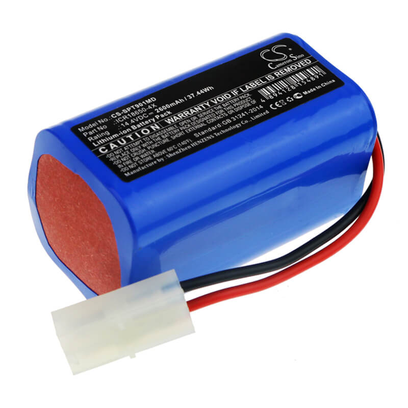 14.4V, 2600mAh, Li-ion Battery fits Spring, Ecg-902a, 37.44Wh