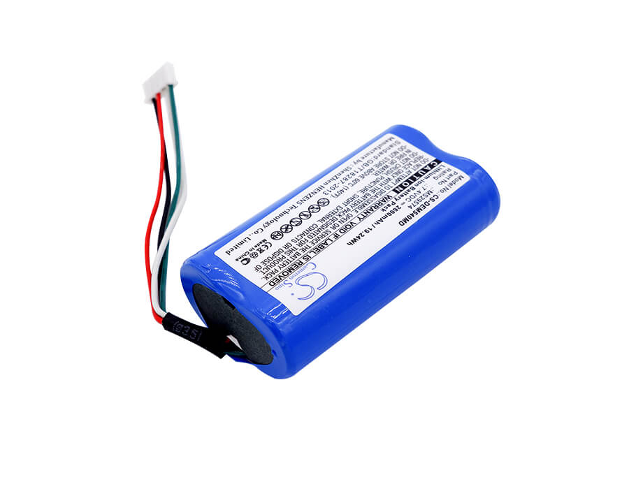7.4V, 2600mAh, Li-ion Battery fits Drager, Infinity M540, Infinity M540 Monitor, 19.24Wh