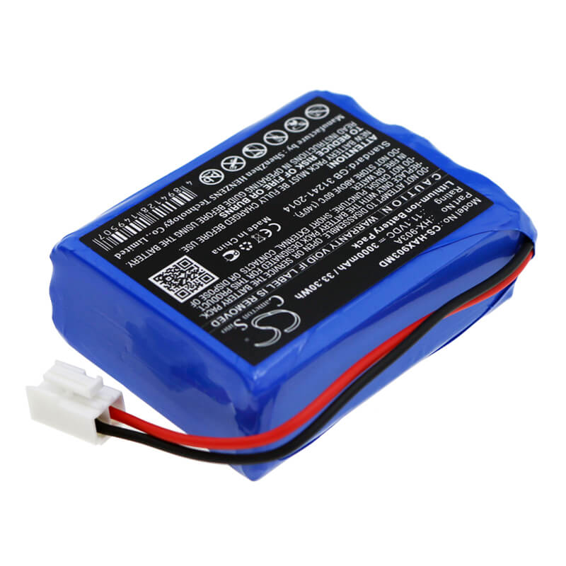 11.1V, 3000mAh, Li-ion Battery fits Huaxi, Hx-903a, 33.3Wh