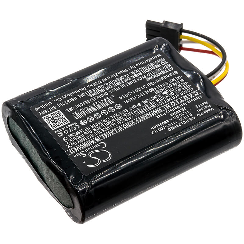 11.1V, 2600mAh, Li-ion Battery fits Physio-control, 1150-000018, Lifepak 20 Code, 28.86Wh