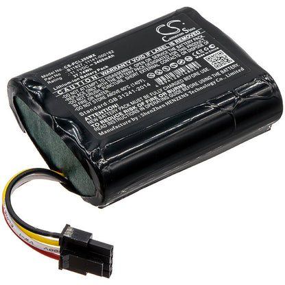 11.1V, 3400mAh, Li-ion Battery fits Physio-control, 1150-000018, Lifepak 20 Code, 37.74Wh