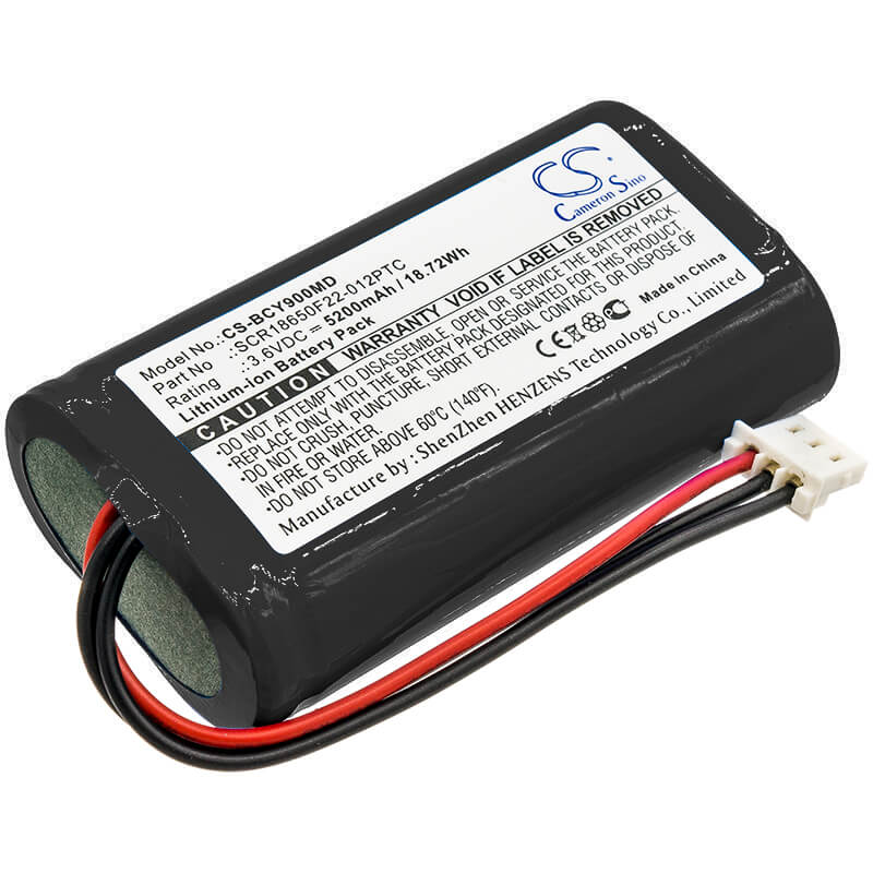 3.6V, 5200mAh, Li-ion Battery fits Bionet, Oximete Oxy9 Wave, 18.72Wh