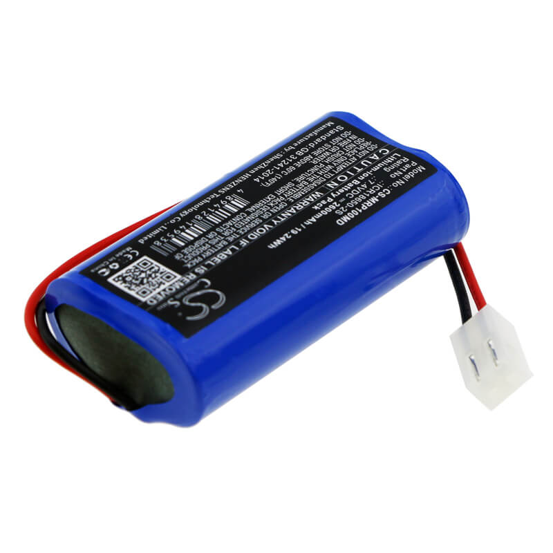 7.4V, 2600mAh, Li-ion Battery fits Mindray, Sp1, Sp1 Syringe Pump, 19.24Wh
