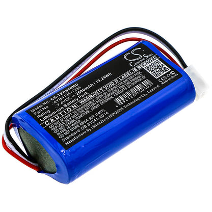 7.4V, 2600mAh, Li-ion Battery fits Terumo, Te-ss800 Infusion Pump, 19.24Wh