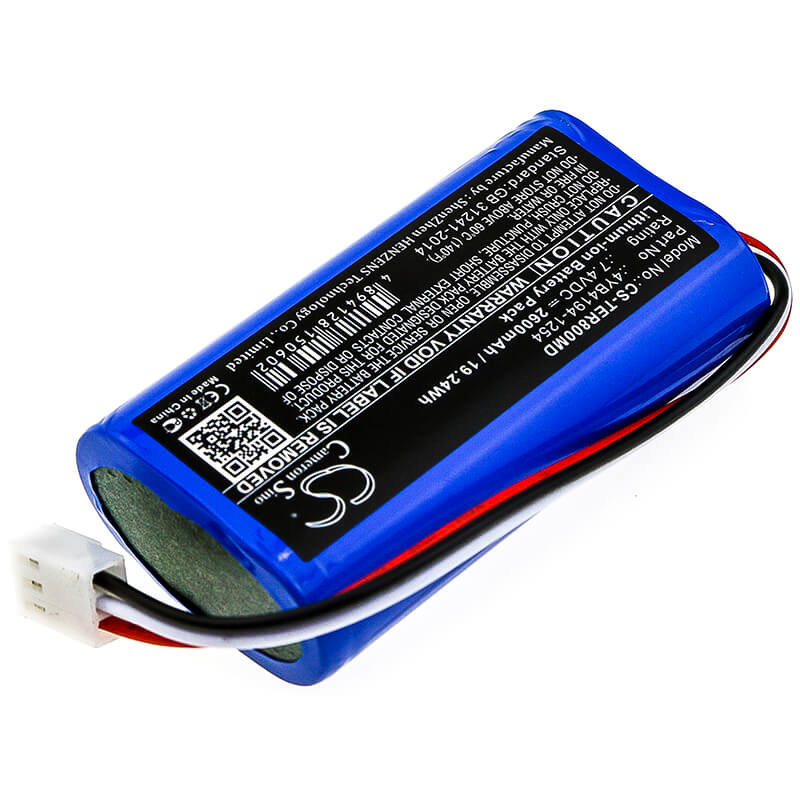 7.4V, 2600mAh, Li-ion Battery fits Terumo, Te-ss800 Infusion Pump, 19.24Wh