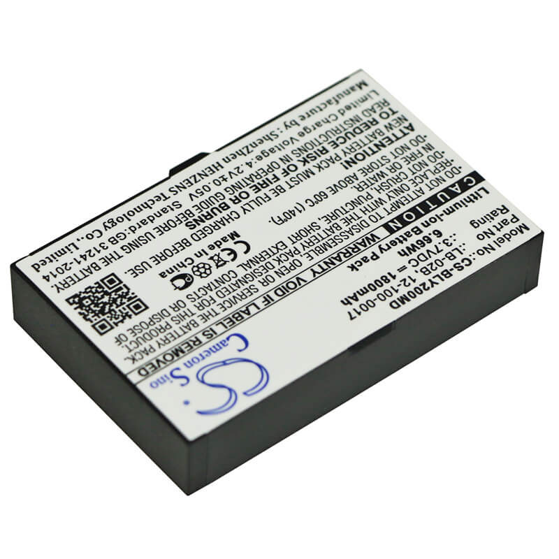 3.7V, 1800mAh, Li-ion Battery fits Bolate, Anyyiew A2, 6.66Wh