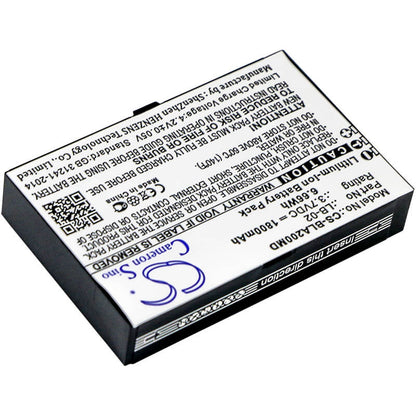 3.7V, 1800mAh, Li-ion Battery fits Biolight, A2, A3, 6.66Wh