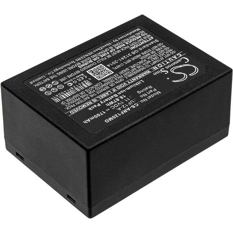 11.1V, 1700mAh, Li-ion Battery fits Ahram Biosystems, Palm Pcr G1-12, Uf12-a, 18.87Wh