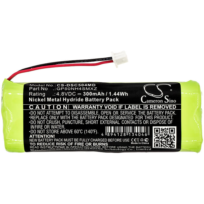 4.8V, 300mAh, Ni-MH Battery fits Dentsply, Smartlite Curer, Smartlite Ps, 1.44Wh