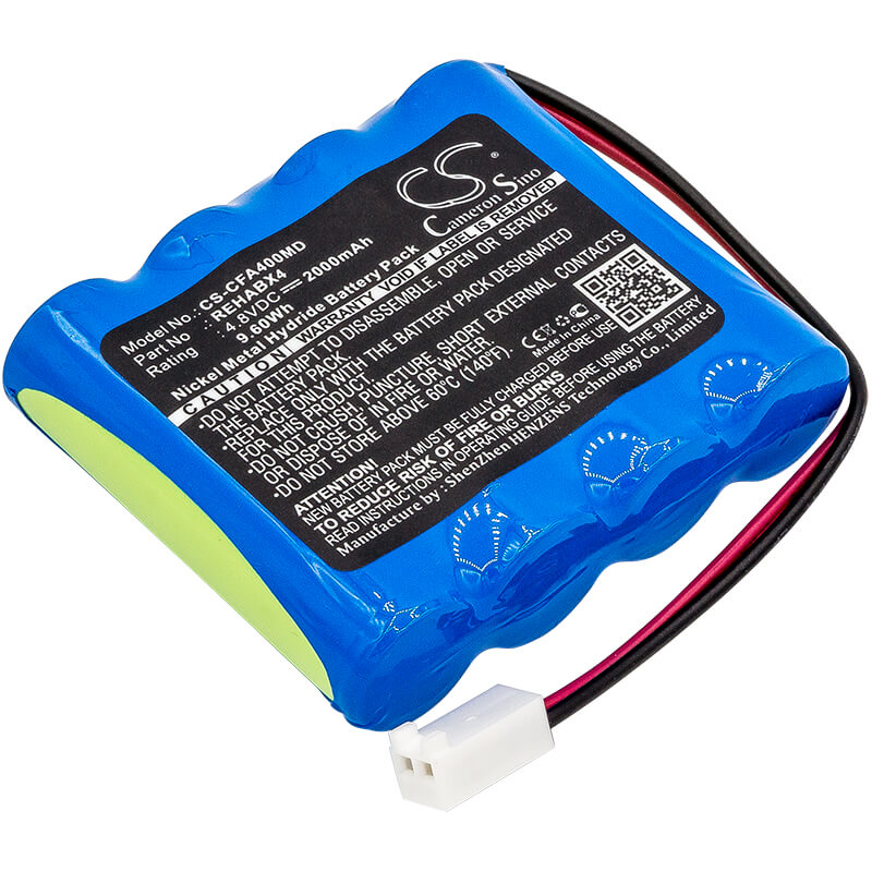 4.8V, 2000mAh, Ni-MH Battery fits Cefar, 2652, Activ X 4, 9.6Wh