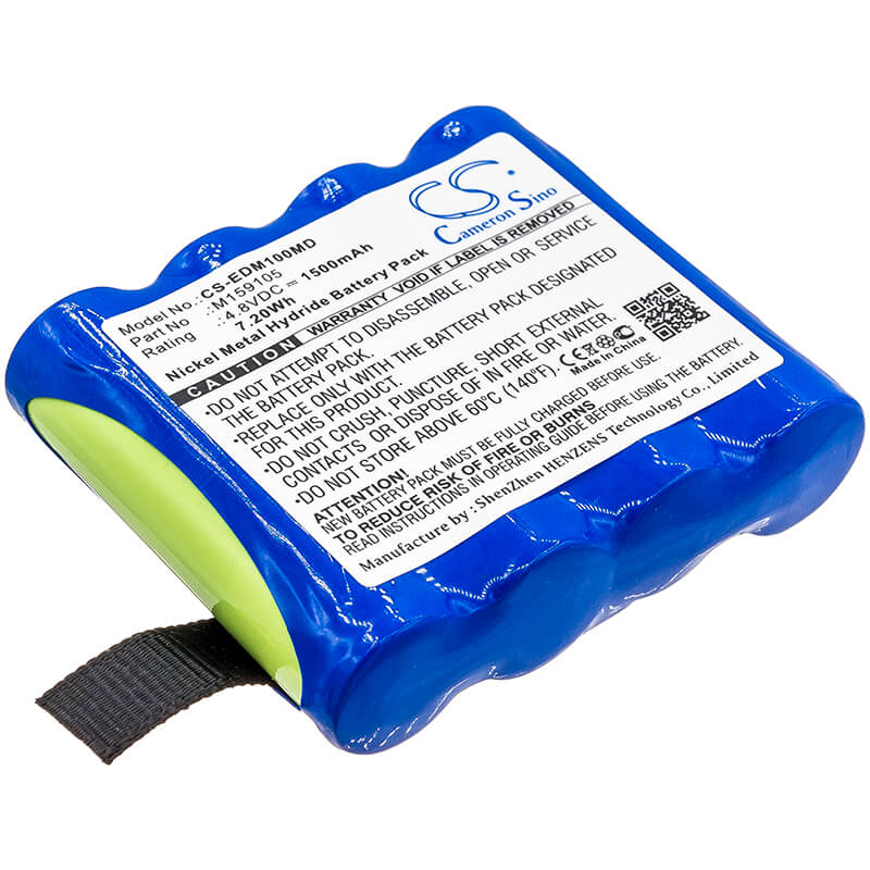 4.8V, 1500mAh, Ni-MH Battery fits Edan, Cs-01, H100, 7.2Wh