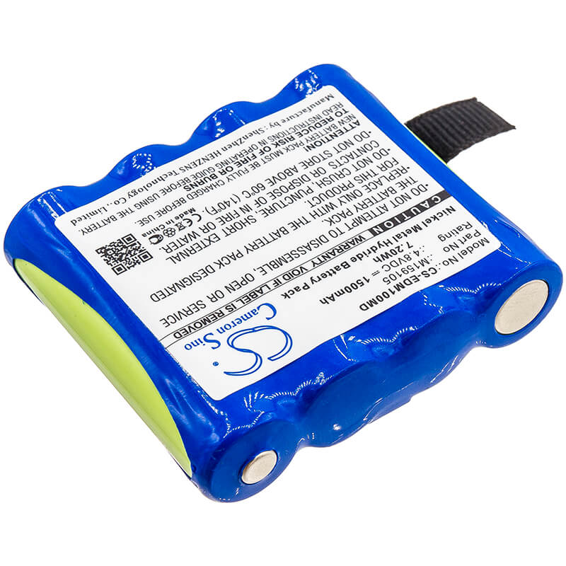 4.8V, 1500mAh, Ni-MH Battery fits Edan, Cs-01, H100, 7.2Wh