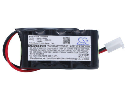 4.8V, 500mAh, Ni-MH Battery fits Air Shields-vickers, Jaundice Meter, Minolta, 2.4Wh