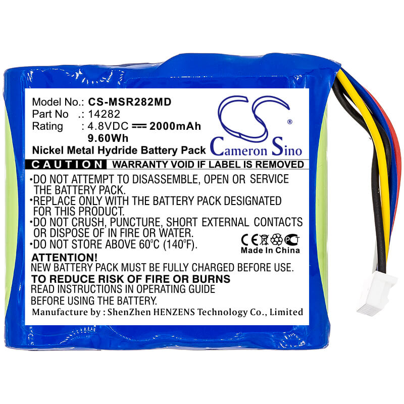 4.8V, 2000mAh, Ni-MH Battery fits Masimo, Pulse Oximeter Radical7 Color, Radical-7, 9.6Wh