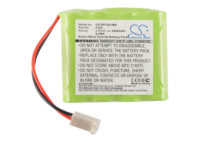 4.8V, 2000mAh, Ni-MH Battery fits Delfi, 9-2100 Portable Tourniquet Sys, 9.6Wh