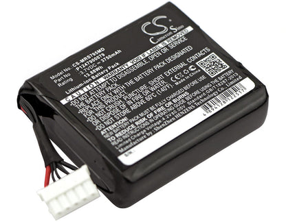 3.7V, 3750mAh, Li-ion Battery fits Masimo, Pulsoximeter Type 23794, Radical 7 Rainbow Set Pulse Ox, 13.875Wh