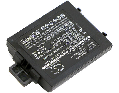 Black, 3.7V, 950mAh, Li-Polymer Battery fits Vocera, B3000e, B3000n, 3.515Wh