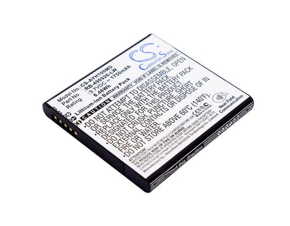 3.7V, 1750mAh, Li-ion Battery fits Ascom, Myco, Myco Sh1 Vowifi, 6.475Wh