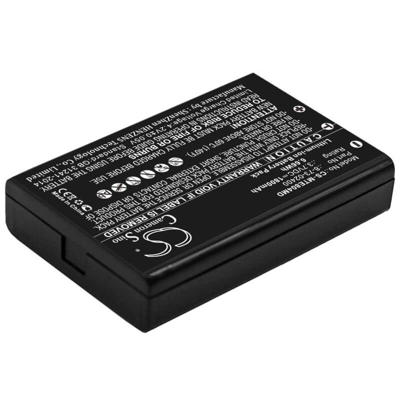 3.7V, 1800mAh, Li-ion Battery fits Otometrics, Accuscreen Te 8-04-13900, Madsen Accuscreen, 6.66Wh