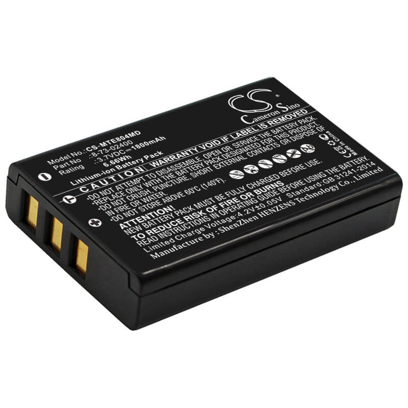 3.7V, 1800mAh, Li-ion Battery fits Maico, Easytymp, Interacoustics Tcallisto, 6.66Wh