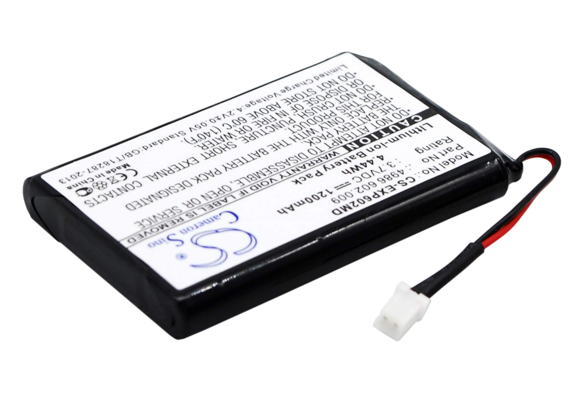 3.7V, 1200mAh, Li-ion Battery fits Eppendorf, Multipette E3, Multipette E3x, 4.44Wh