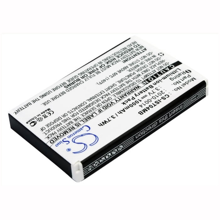 3.7V, 1000mAh, Li-ion Battery fits Iris, St4ex, 3.7Wh
