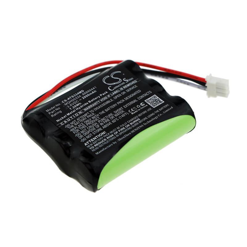 3.6V, 2000mAh, Ni-MH Battery fits Atys, Moniteur Systolique Systoe, 7.2Wh