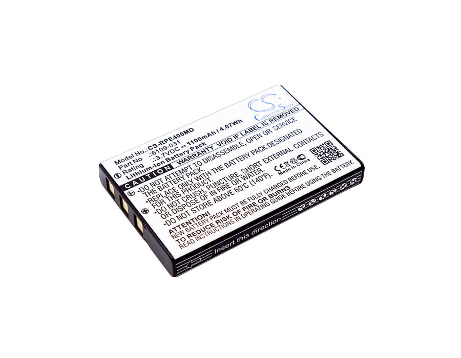 3.7V, 1100mAh, Li-ion Battery fits Rainin, E4 Pipette, E4 Xls+, 4.07Wh