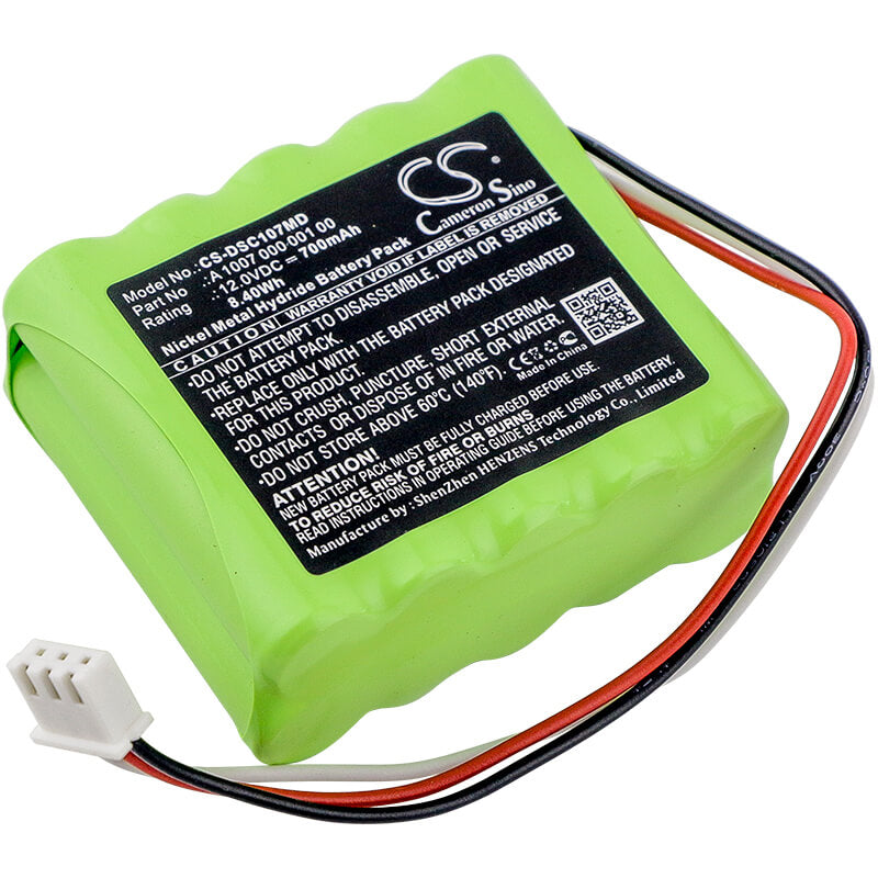 12.0V, 700mAh, Ni-MH Battery fits Dentsply, X-smart, X-smart Endodontic Motor, 8.4Wh