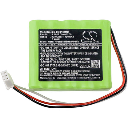 12.0V, 700mAh, Ni-MH Battery fits Propex, X-smart, 8.4Wh