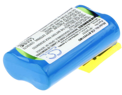 2.4V, 2000mAh, Ni-MH Battery fits Brandtech, Accu-jet, Accu-jet Pipette Controllers, 4.8Wh