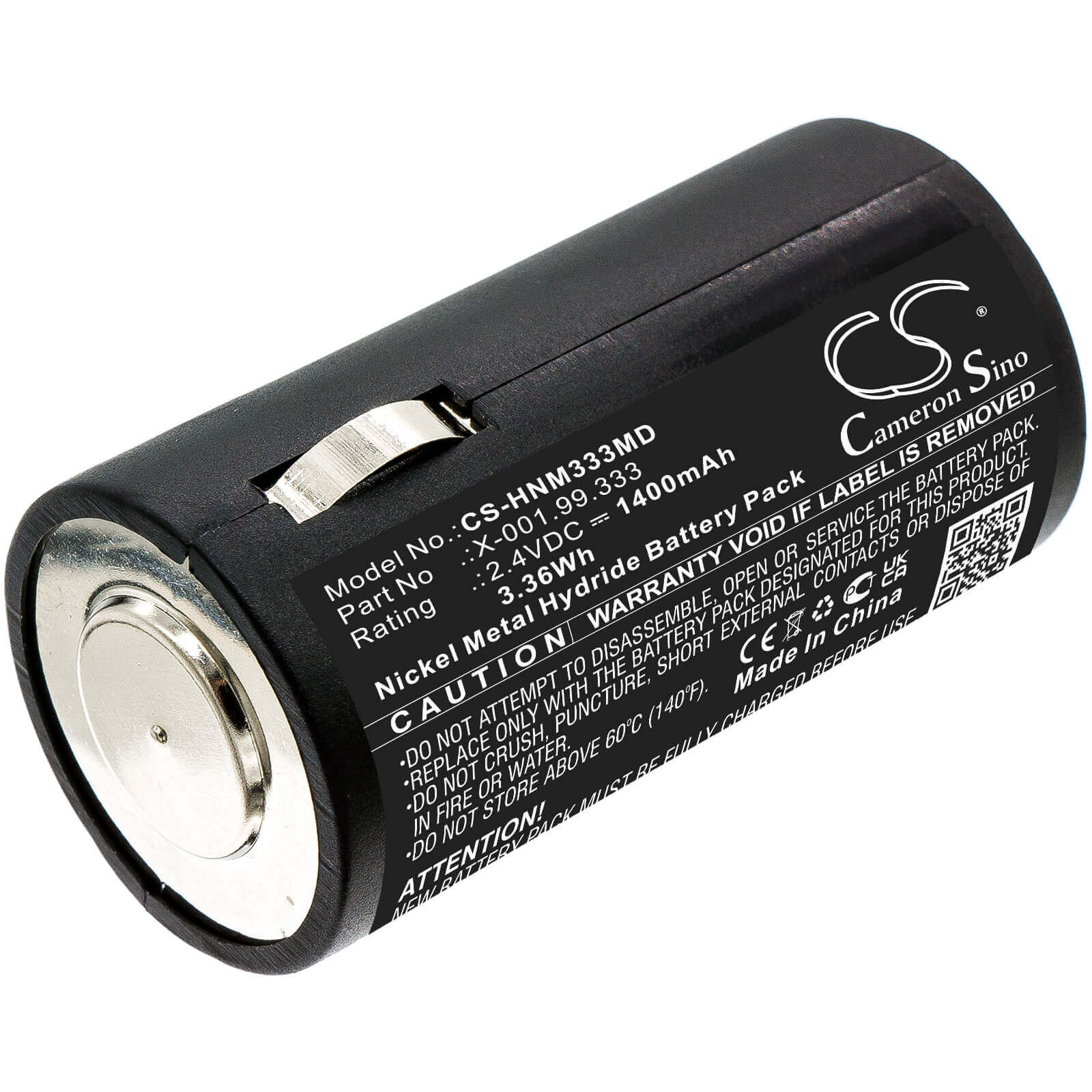 2.4V, 1400mAh, Ni-MH Battery fits Heine, Old S2z Handles, 3.36Wh